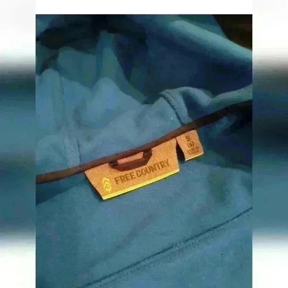 Free Country Toddler Boys Soft Shell Hooded Jacket Fleece Lined Blue Size 4 - Picture 2 of 4